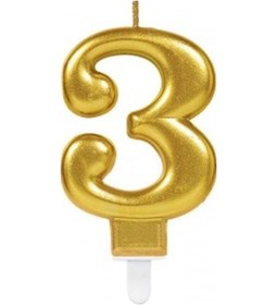 Resim Büro Ev Dekoru İçin 3 Rakam Golden Mum Diğer 
