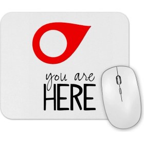 Resim Baskı Dükkanı You Are Here Mouse Pad 