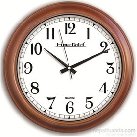 Resim Time Gold Salon Ofis Duvar Saati Plastik 35 Cm (150340931) Altın 