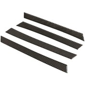 Resim Dashanshop 14-18 Corolla Karbon Fiber İç Kapı Kolu Kılıfı - Gerçek Karbon Fiber, Şık Siyah, Kolay Montaj 