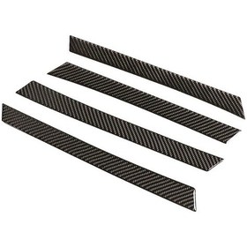 Resim Dashanshop 14-18 Corolla Karbon Fiber İç Kapı Kolu Kılıfı - Gerçek Karbon Fiber, Şık Siyah, Kolay Montaj 