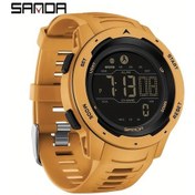 Resim Sunshine022 Sanda Erkekler İçin Sarı Su Geçirmez Adım Sayar Kalori Sayacı Spor Saati Diğer 