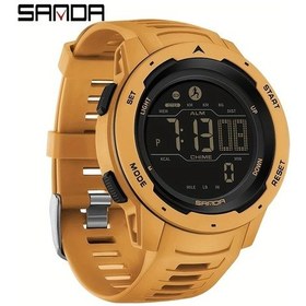 Resim Sunshine022 Sanda Erkekler İçin Sarı Su Geçirmez Adım Sayar Kalori Sayacı Spor Saati Diğer 