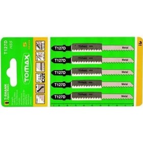 Resim Tomax Dekupaj Dekopaj Testere Bıçağı Ağzı Alüminyum T127-D 5 Li 