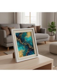 Resim Efemark Premium Serisi 20 25 Cm Ahşap Resim Çerçevesi Beyaz-bej 