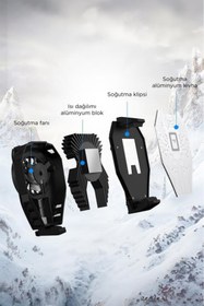 Resim Torima ACC-30 Kablolu Cep Telefonu Soğutma Fanı Gamer Oyuncu Radyatör Soğutucu Siyah 