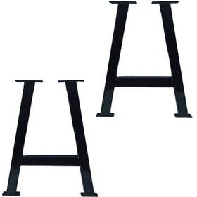 Resim Metal Sehpa Ayakları Ev Bahçe Ofis Ahşap Kütük Orta Sehpa Ayağı 