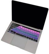 Resim Mcstorey Macbook Pro Klavye Koruyucu (TÜRKÇE Q) 13inç A1706 A1989 A2159-15inç A1707 A1990 Ile Uyumlu Ombre 