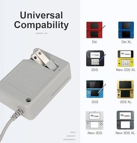 Resim 2DS Charger Compatible with Nintendo 3DS/ DSi/DSi XL/New 2DS XL/New 3DS Wall Plug Power Adapter 