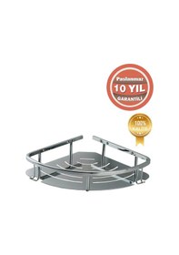 Resim Çelik Banyo Paslanmaz Pirinç Marin Tekli 19 19 Cm Sampuanlık Süngerlik Banyo Rafı Krom 