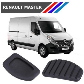 Resim OTOZET Renault Master Fren - Debriyaj Pedal Lastiği 2 Adetli Takım 