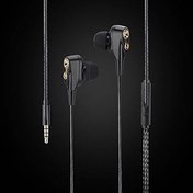 Resim Annadue Gürültü İzolasyonlu Kablolu Kulaklık, 3D Stereo Çevreleme, Yüksek Sertlik, 3,5 Mm Çift Katmanlı Kulak Tıkacı, Cep Telefonları, Bilgisayar, MP3, vb. Için (Siyah) 