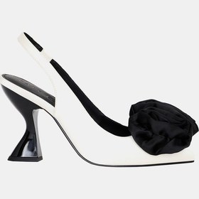 Resim Katy Perry The Laterr Hıgh Kadın Siyah-beyaz Çiçek Detaylı Topuklu Ayakkabı Siyah - Beyaz 