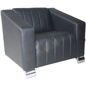 Resim Liya Deri Tekli Bekleme Koltuğu Siyah 