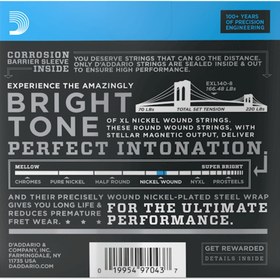 Resim D'Addario EXL140-8 XL Nickel 8 Telli Elektro Gitar Teli - Light/Heavy (10-74) 