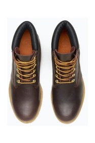Resim Timberland Premium 6 INCH LACE UP WATERPROOF BOOT DK BROWN FULL GRAIN W BLK 