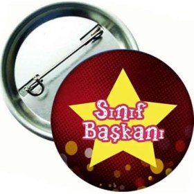 Resim Hediye Panayırı Sınıf Başkanı Öğrenci Rozeti 20'li 