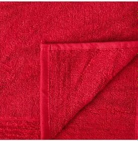 Resim Fly Ayak Havlusu - Kırmızı - 50X70 Cm 