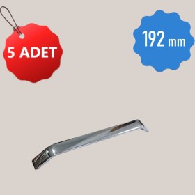 Resim Eymen Serenay 5 Adet 160 mm Alüminyum Metal Siyah Geniş Dolap Çekmece Kulpları 