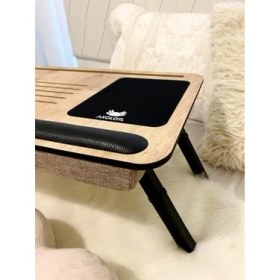 Resim Axolotl Supplyplus Safir Telefon Tablet Bölmeli Katlanır Ayaklı Minderli Laptop Sehpası Bilgisayar Çalışma Masas 