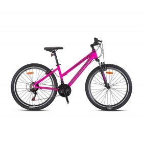 Resim Kron XC 75 - 26" MTB Lady - 15' - 21 Vites - V.B. - Mat Pembe-Siyah/Füme 
