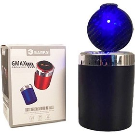 Resim Araç İçi Küllük Işıklı Krom Siyah Kül Tablası Glz03504047 