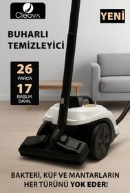 Resim cleova CLV-4041 26 Parça Burharlı Temizlik Makinası 2000W 5Bar 