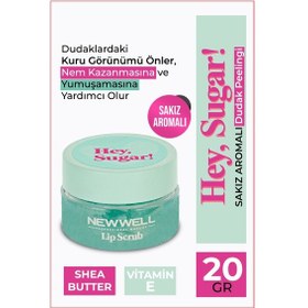 Resim New Well Hey Sugar Sakız Aromalı Dudak Peeling 20 G 