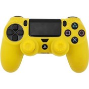 Resim Sony Playstation 4 Pro / Ps4 Slim / Playstation 4 Gamepad Koruyucu Kılıf İçin Data Frog Silikon Kapak - Sarı 