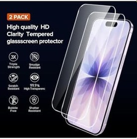 Resim m.tk moveteck iPhone 17 ile Uyumlu Kılıf, Kamera Korumalı Yumuşak Silikon, Şeffaf + Ekran Koruyucu Cam 2'li Set 