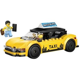 Resim LEGO® City Sarı Taksi 60487 - 6 Yaş ve Üzeri Çocuklar İçin Minifigür İçeren Yaratıcı Oyuncak Yapım Seti (122 Parça) 