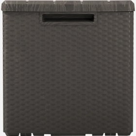 Resim Csb Store Rattan Görünümlü Bahçe Depolama Sandığı 124X55X56 cm - Kilitli Çok Amaçlı Saklama Kutusu 