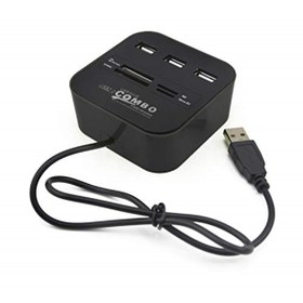 Resim Alfais Marka: 5043 Usb Hub Çoklayıcı Kart Okuyucu, Siyah Kategori: Usb 