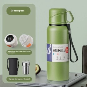 Resim Acker Büyük Kapasiteli Çift Kapaklı Yalıtımlı Dak 316 Paslanmaz Çelik Çay Suyu Ayırma Taşınabilir Araba Açık Çay Dakları (Yurt Dışından) 