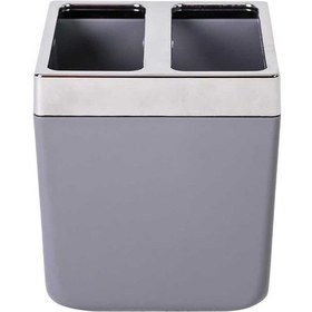 Resim Diş Fırçalık-gri M-sa03-07 Açık Ahşap 
