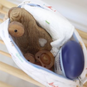 Resim Taşıtlar Su Geçirmez Bebek Bakım Çantası 