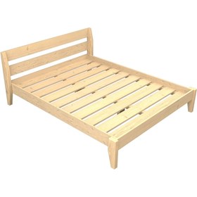 Resim zerkaconcept Luna Ithal Ladin Masif Ahşap Karyola 120*200 kvs25100 