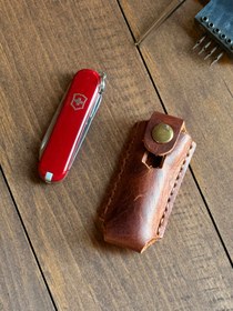 Resim Çakı Kılıfı XS - Dark Brown 