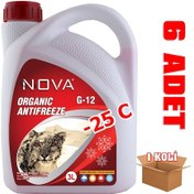 Resim Nova -25 Derece Kırmızı Antifriz 3 Litre 6 Adet 