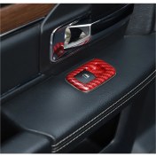 Resim Oasis Oasis 4 Adet Kırmızı Karbon Fiber Araba Iç Cam Kaldırma Döşemesi (Yurt Dışından) 