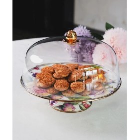 Resim Miss Betty Rose Deluxe Emaye Ayaklı 30 cm Kek Fanusu 16895-07 