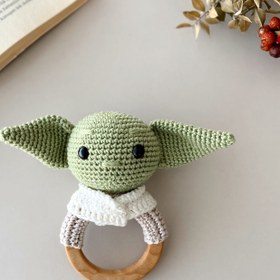 Resim Amigurumi Yoda Bebek Seti - Çıngırak 