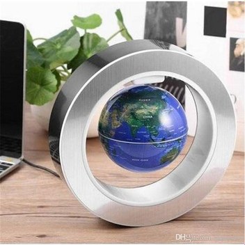 Manyetik Sihirli Dünya Küresi 3.3'' Led Işıklı, Havada Denge Durabilen Dekoratif Küre
