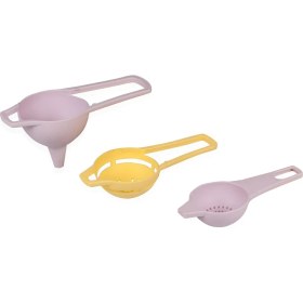 Resim Sun Plastik Çay Süzgeci Huni ve Yumurta Ayırıcı 