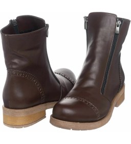 Resim Costo Shoes K903 Kahve Büyük Numara Rahat Geniş Kalıp Kadın Bot & Çizme 