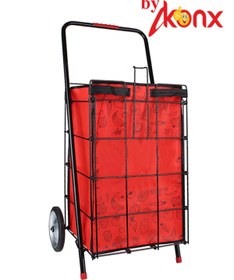 Resim BYİKONİX Metal Tekerlekli 6ml Kalın Telli Büyük Boy Pazar Arabası 95 x 95 