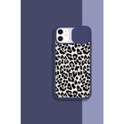 Resim iPhone 11 Uyumlu Kamera ve Lens Koruyuculu Leopar Desenli Telefon Kılıfı 