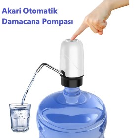 Resim Akari Şarjlı Otomatik Damacana Pompası 