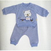 Resim Ayıcıklı Bebek Takım Sweat Eşofman Pijama Günlük 2'li Takım 93340 
