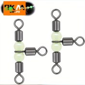 Resim 9KM 15'li Ağır Hizmet Tipi Paralel T Dönerler ve Parlayan Boncuklar - 3 Yollu Olta Takımı Bağlantısı, Alt Besleyiciler için Paslanmaz Çelik, Balıkçılık Aksesuarları, Balıkçılık Malzemeleri, Balıkçılık Meraklıları, Dayanıklı Yapı, Canlı Tasarım, Olta Takımı Yapımı 